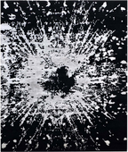 Handmade Modern Black & Silver Rug | NZ Wool with Bamboo Silk | FHWR-276 (8×10, 9×12, 10×14, 12×14)