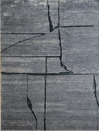 Handmade Modern Textured Rug – Grey & Silver | NZ Wool with Bamboo Silk